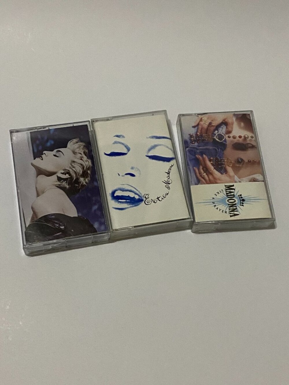 LOT OF 3 VINTAGE MADONNA CASSETTES PREOWNED